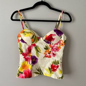 Forever 21 F21 Floral Tank Top
